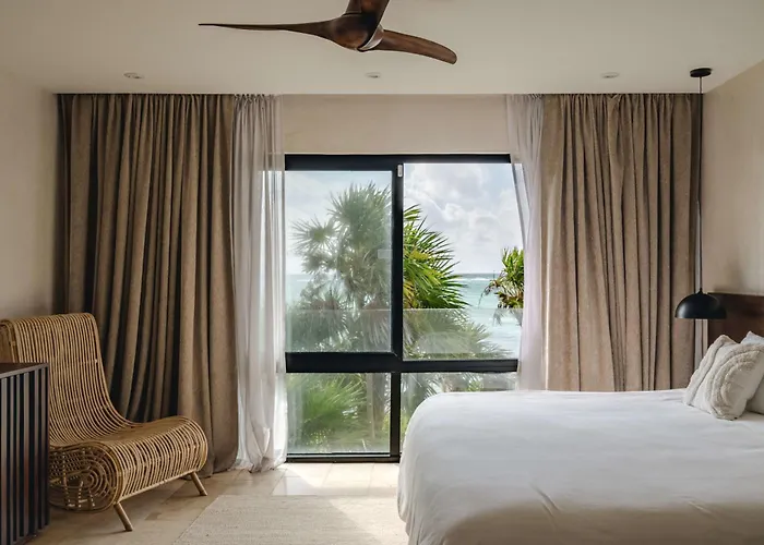 Apartamento Beachfront 3br With Private Rooftop And Lounge Pool, Tankah Bay Tulum