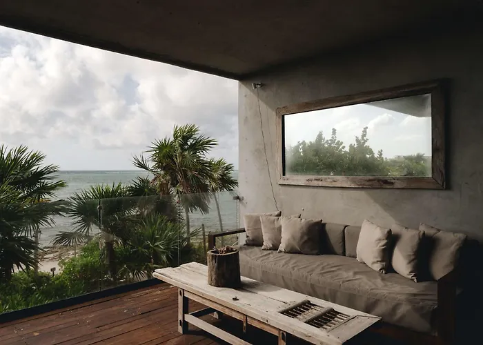 Beachfront 3br With Private Rooftop And Lounge Pool, Tankah Bay Apartamento *